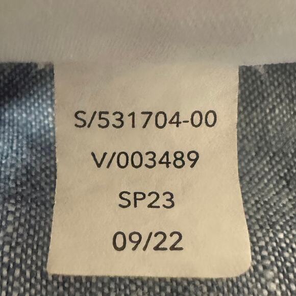 Athleta Retreat Linen Jogger Chambray Blue Size 4 Tall EUC - Picture 7 of 7